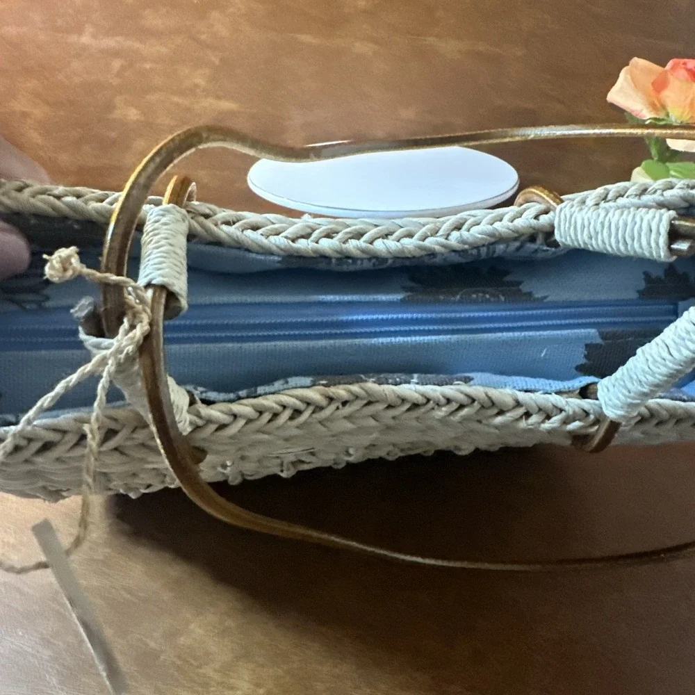 Straw Studios | Hand Woven Round Purse 12X7